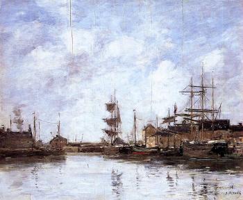 尤金 佈丹 Fecamp, the Inner Harbor 尤金 佈丹 Fecamp, the Inner Harbor
